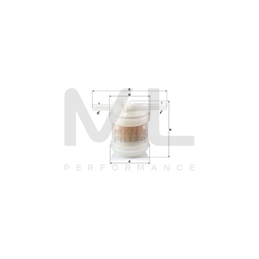 MANN-FILTER WK 42/14 Fuel filter In-Line Filter
