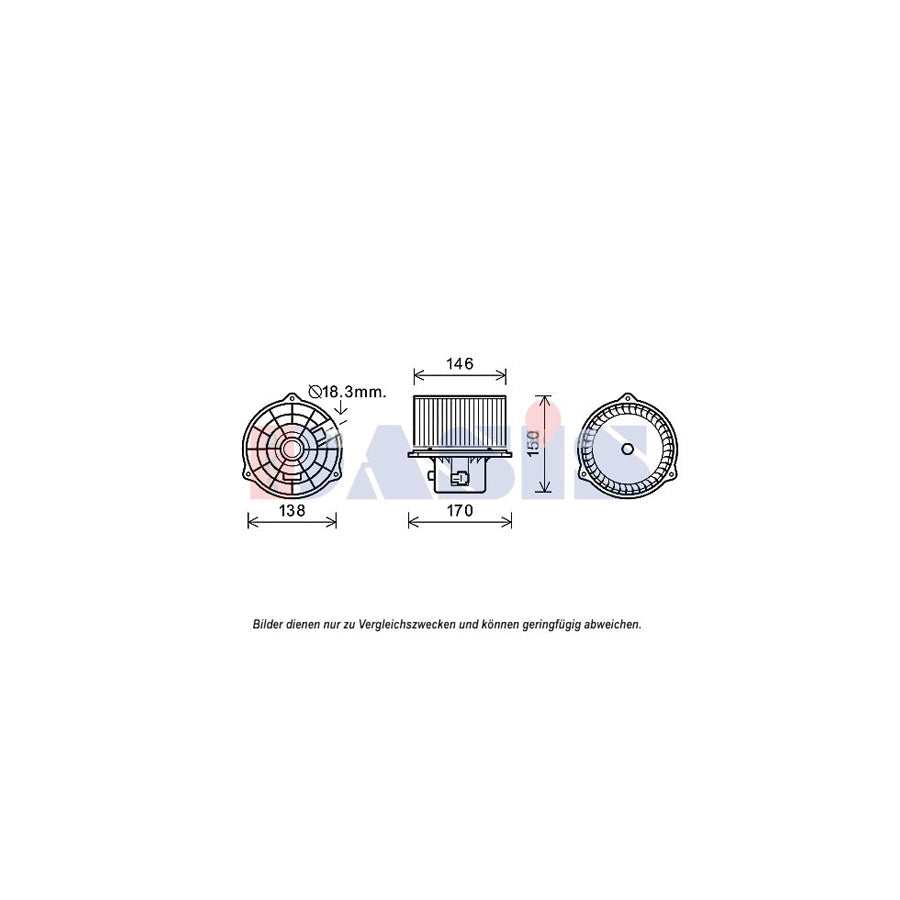 AKS Dasis 568045N Interior Blower