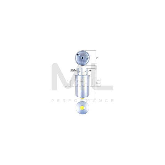 MAHLE ORIGINAL KL 511 Fuel filter In-Line Filter, with connection for water sensor | ML Performance Car Parts