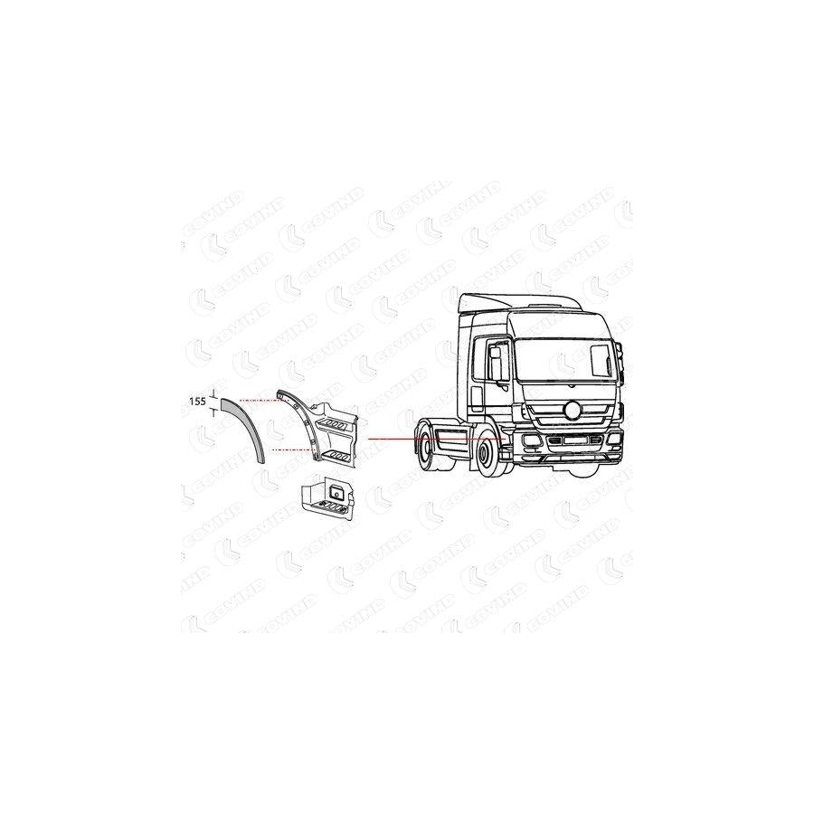 Covind 943/208 Cover, Footboard