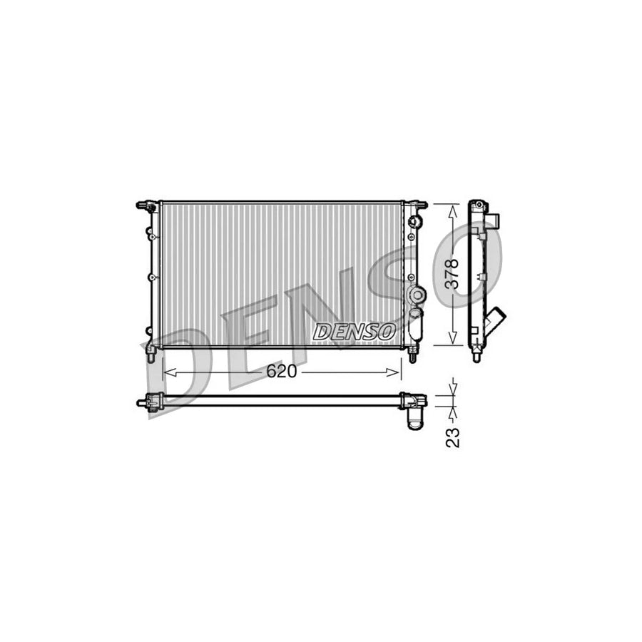 DENSO DRM23022 Engine Radiator