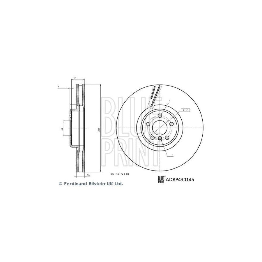 Blue Print Adbp430145 Brake Disc