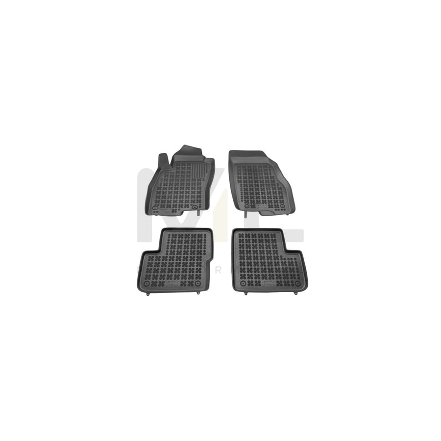 REZAW PLAST Tailored 201506 Floor mat set Elastomer, Front and Rear, Quantity: 4, Black
