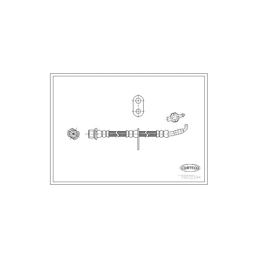 Corteco 19032294 Brake Hose for Toyota Corolla