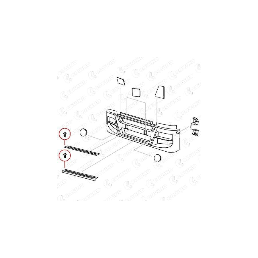 Covind 560/ 81 Holder, Radiator Grille