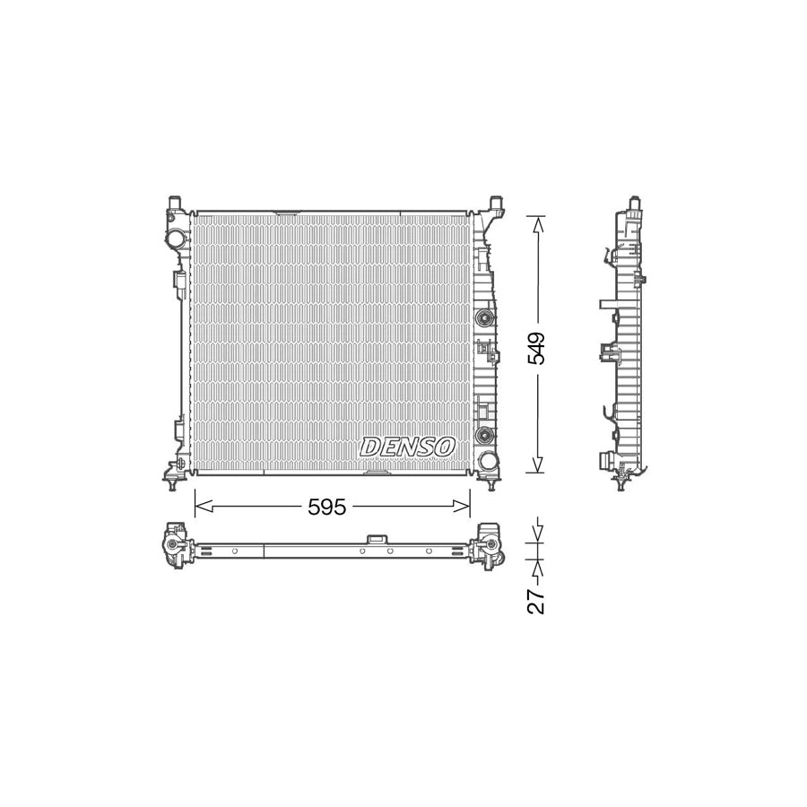 DENSO DRM17055 Engine Radiator