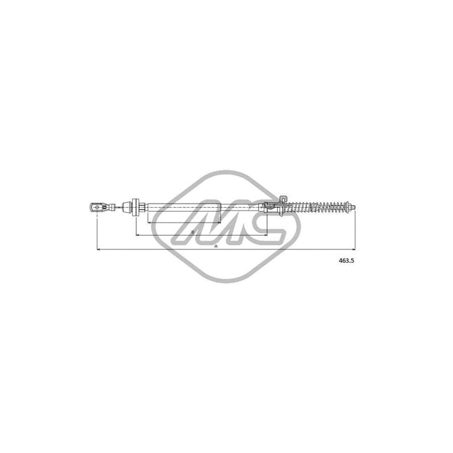 Metalcaucho 81527 Throttle Cable for FIAT BRAVA
