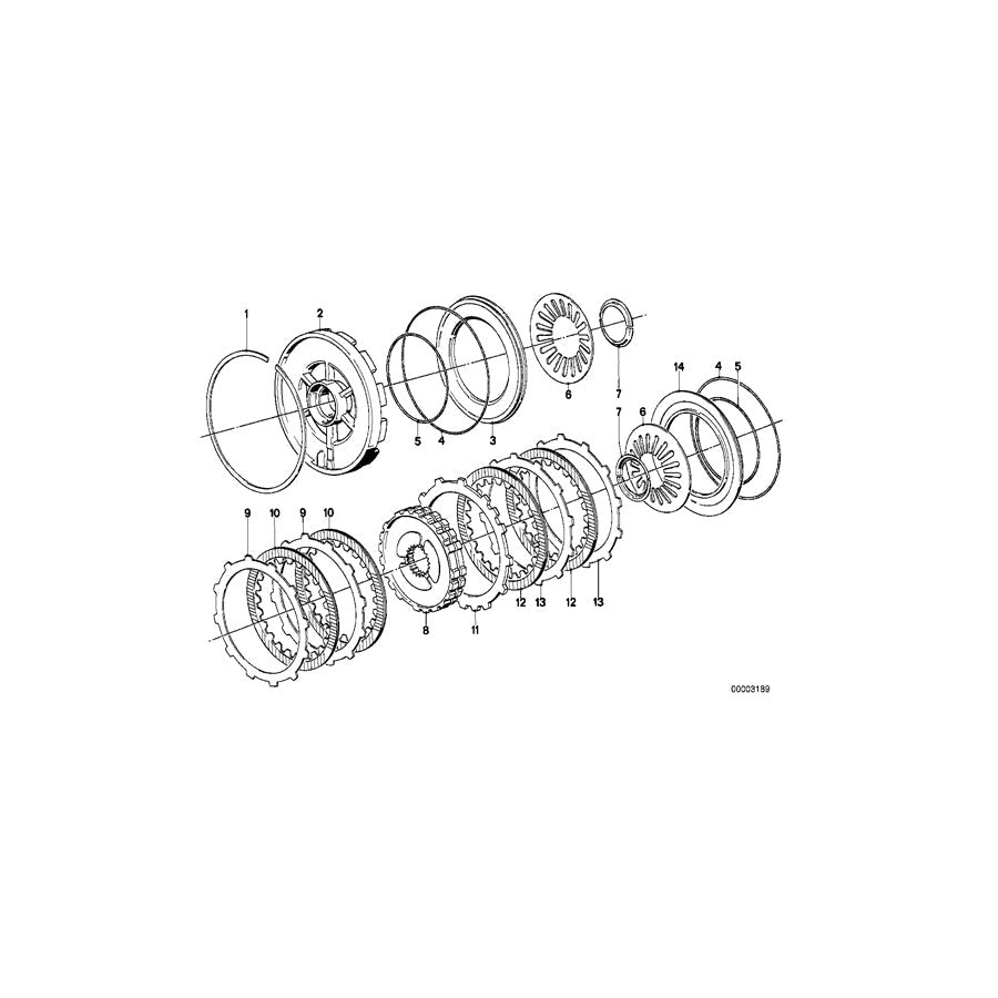 Genuine BMW 24231209824 E23 E24 E34 Outer Disc 1,60 (Inc. 745i, 735i & 535i) | ML Performance US Car Parts
