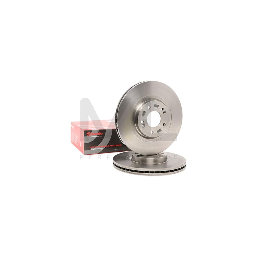 BREMBO 09.B614.10 Brake Disc Internally Vented, High-carbon, with bolts/screws | ML Performance Car Parts