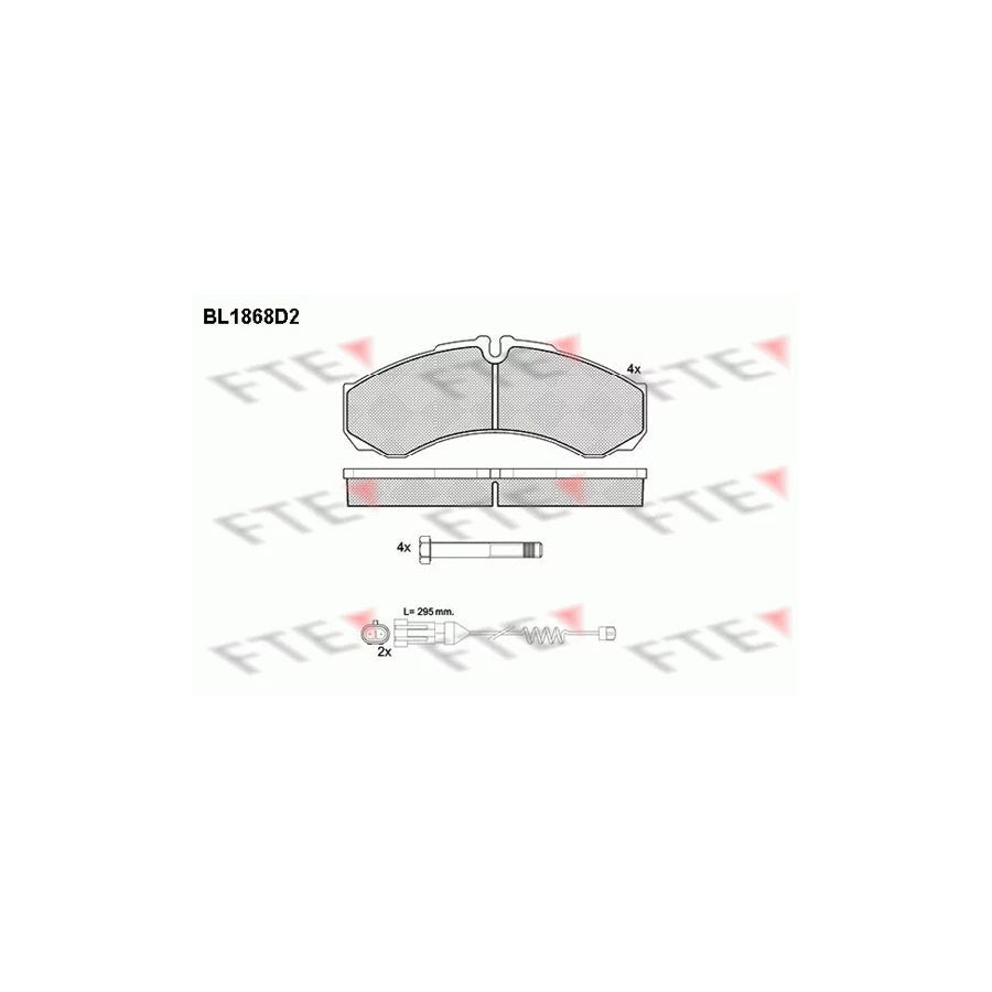 FTE 9010446 Brake Pad Set for Iveco Daily