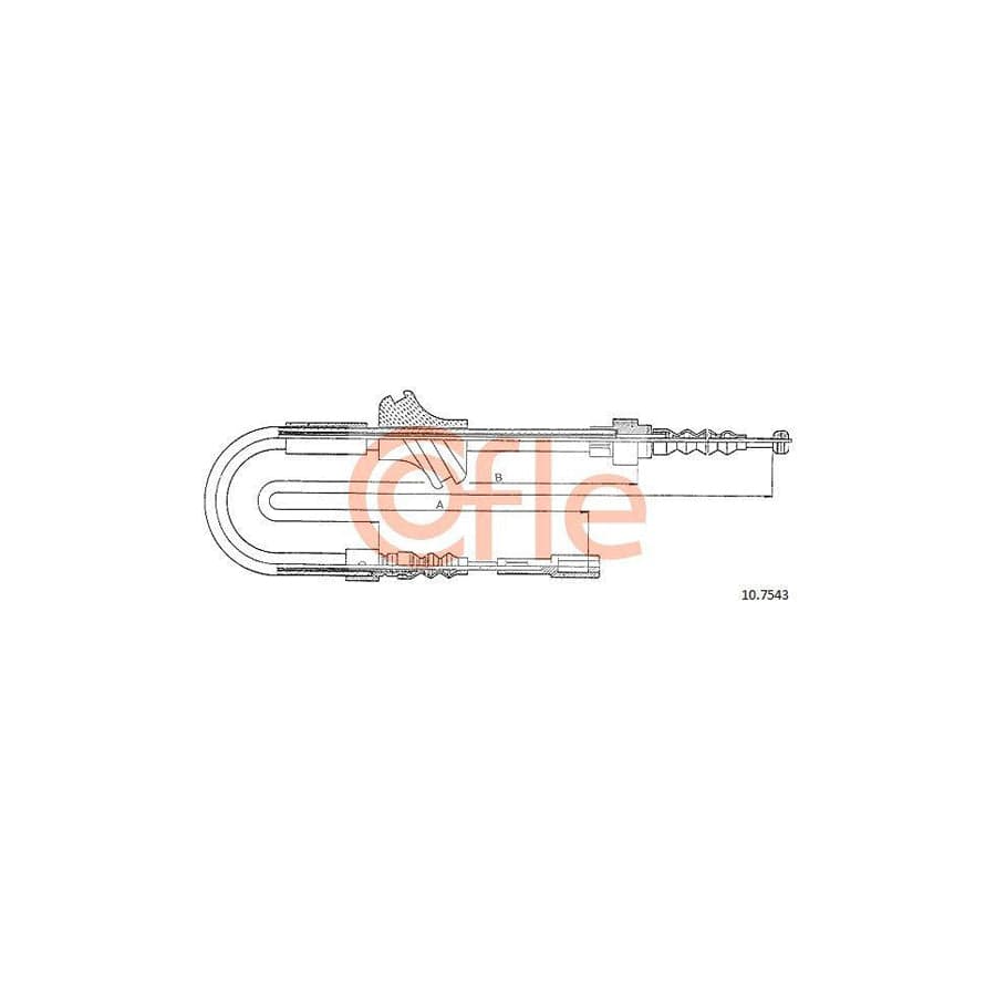 Cofle 10.7543 Hand Brake Cable