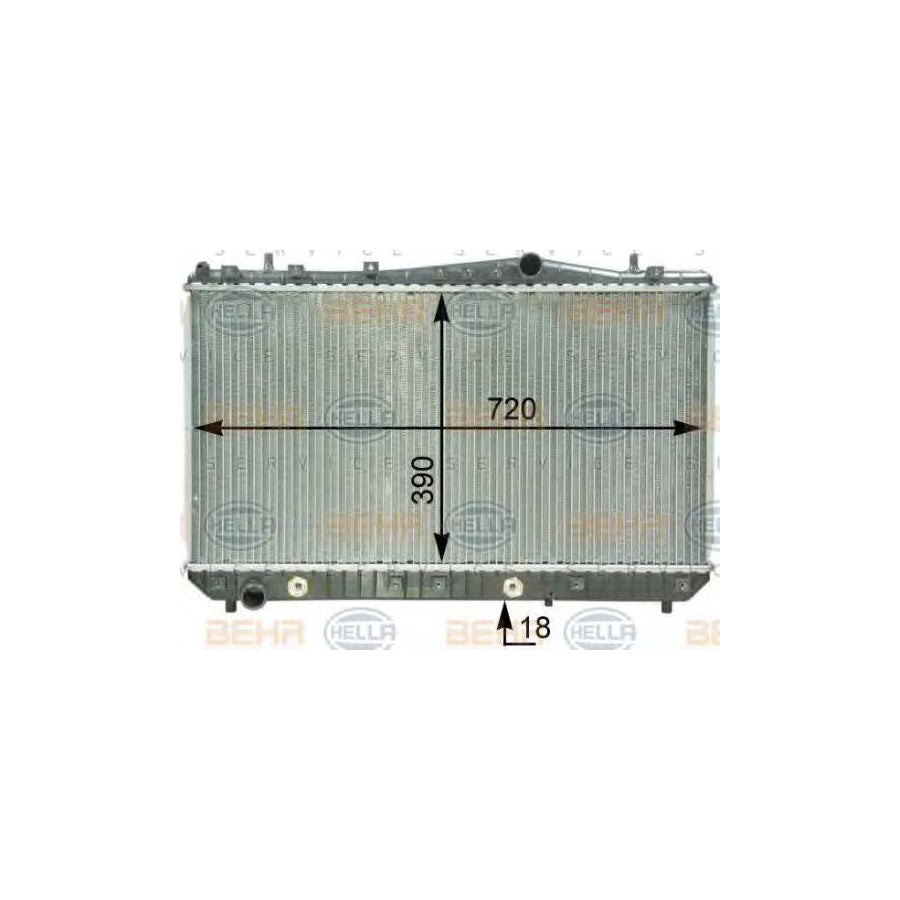 Hella 8MK 376 762-621 Engine Radiator