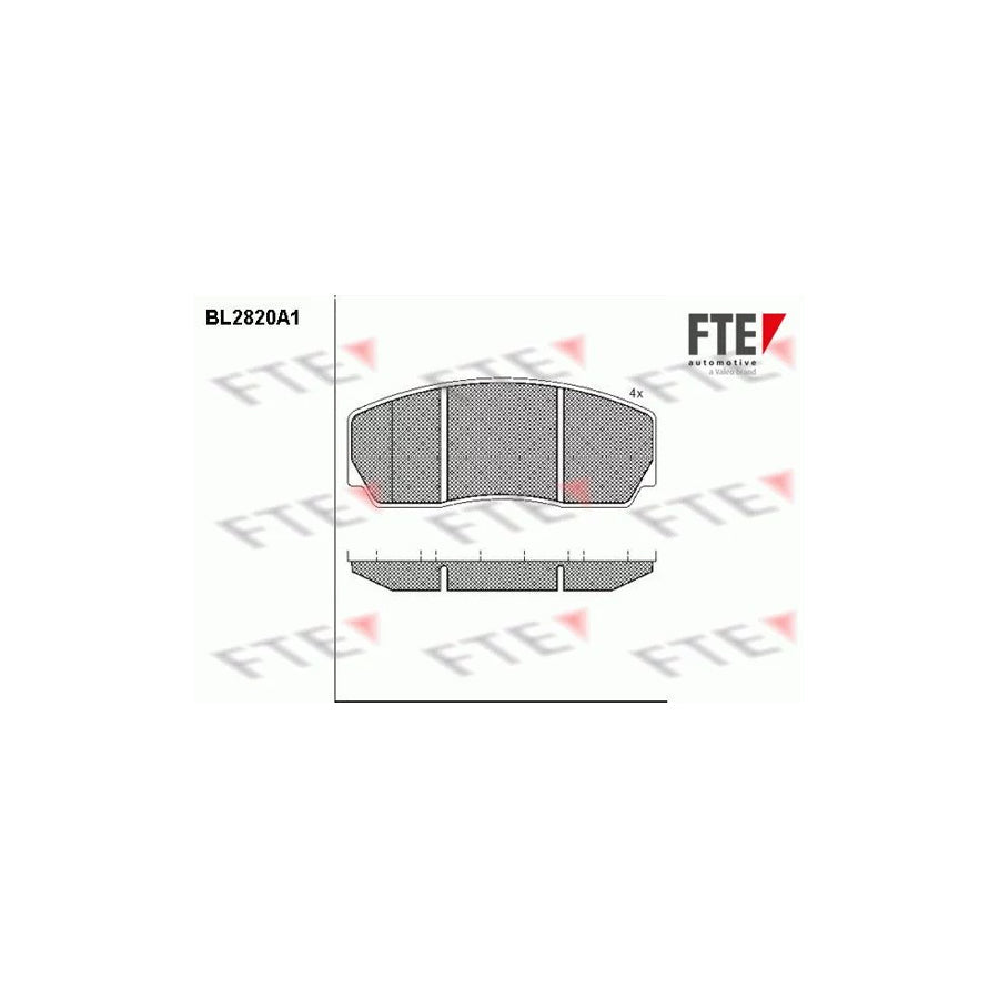 FTE Bl2820A1 Brake Pad Set for Volvo 850 Saloon (854)