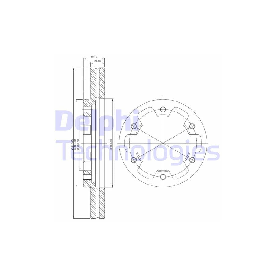 Delphi Bg3422 Brake Disc