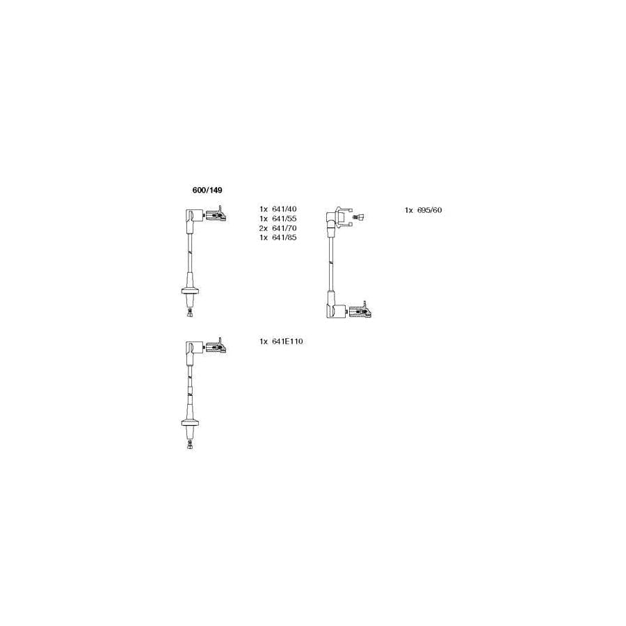Bremi 600/149 Ignition Cable Kit for Renault 25