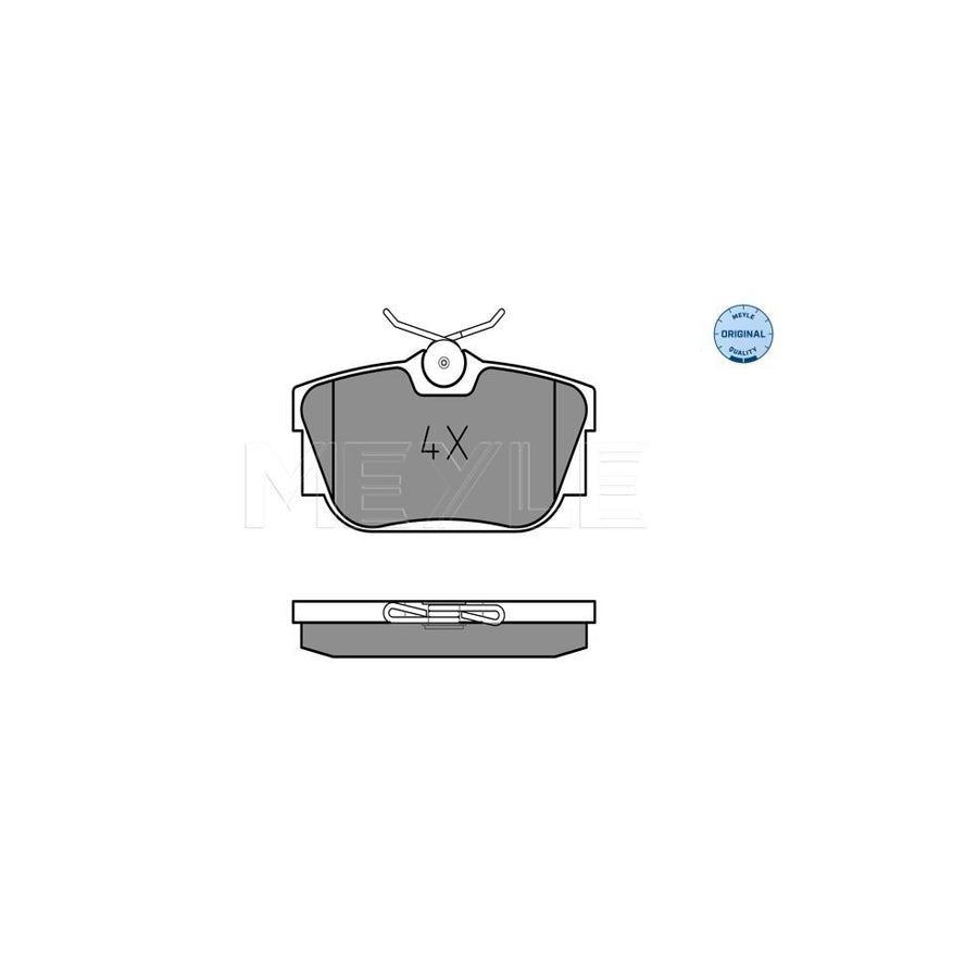 Meyle 025 232 2417 Brake Pad Set For VW Transporter