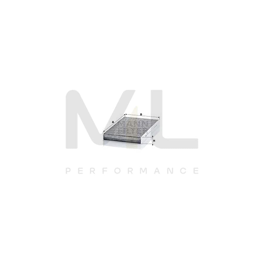 MANN-FILTER CUK 3241 Pollen filter for LANCIA Thesis (841) Activated Carbon Filter