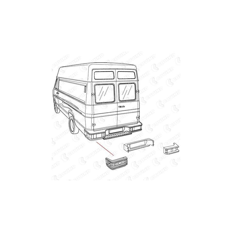 Covind 038/ 83 Rear Bumper for Iveco Daily