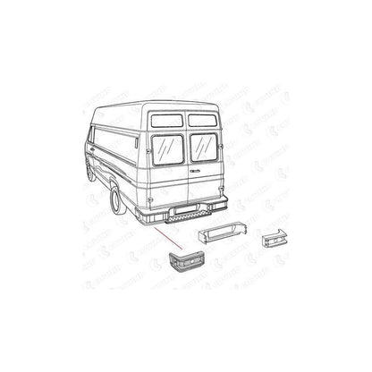 Covind 038/ 83 Rear Bumper for Iveco Daily