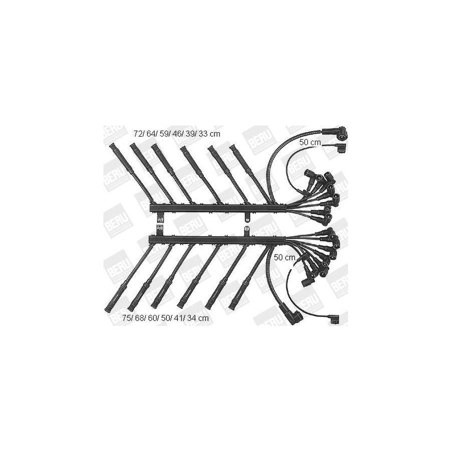 Beru Ze1200 Ignition Cable Kit for BMW 7 (E32)