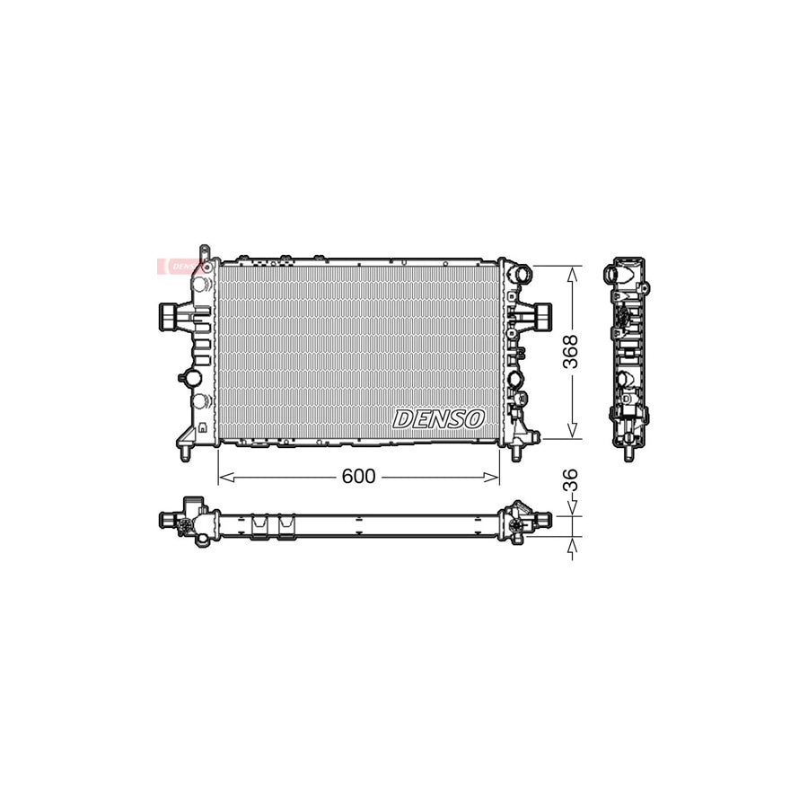 DENSO DRM20112 Engine Radiator for Opel Astra
