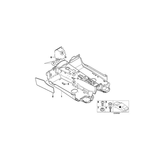 Genuine BMW 51478266760 E52 Floor Covering CREMA (Inc. ALPINA V8 & Z8) | ML Performance US Car Parts