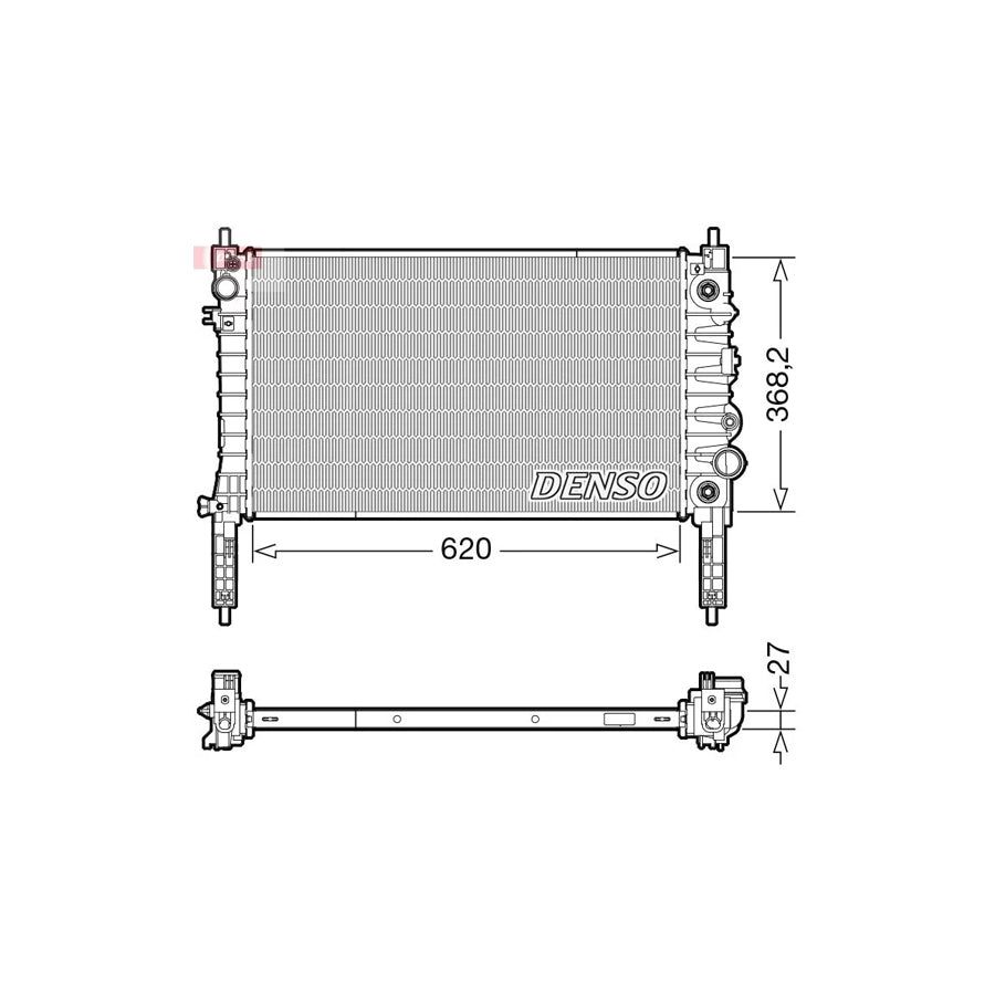 DENSO DRM20119 Engine Radiator for Opel Mokka / Mokka X (J13)