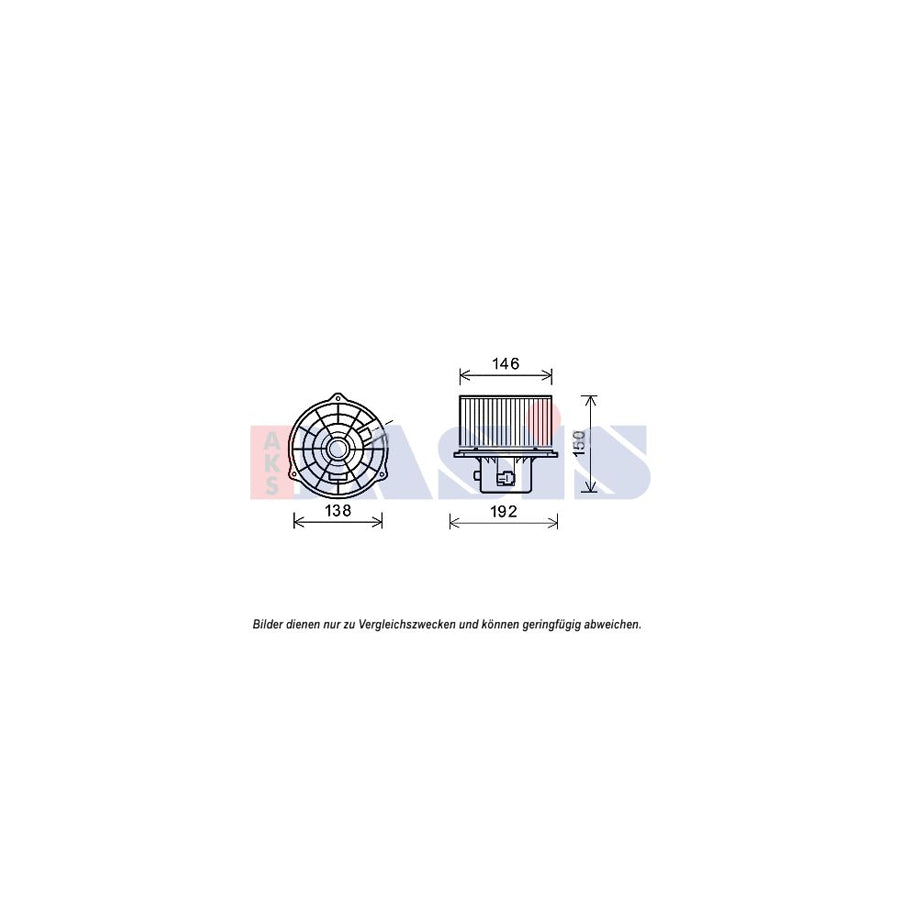 AKS Dasis 568043N Interior Blower