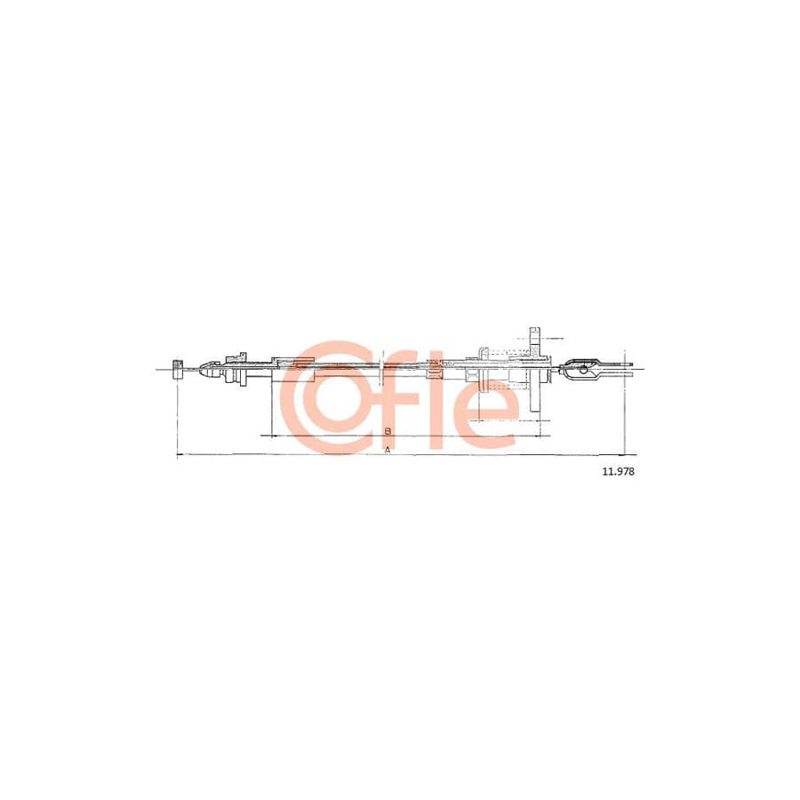 COFLE 11.978 Throttle Cable for VOLVO 240