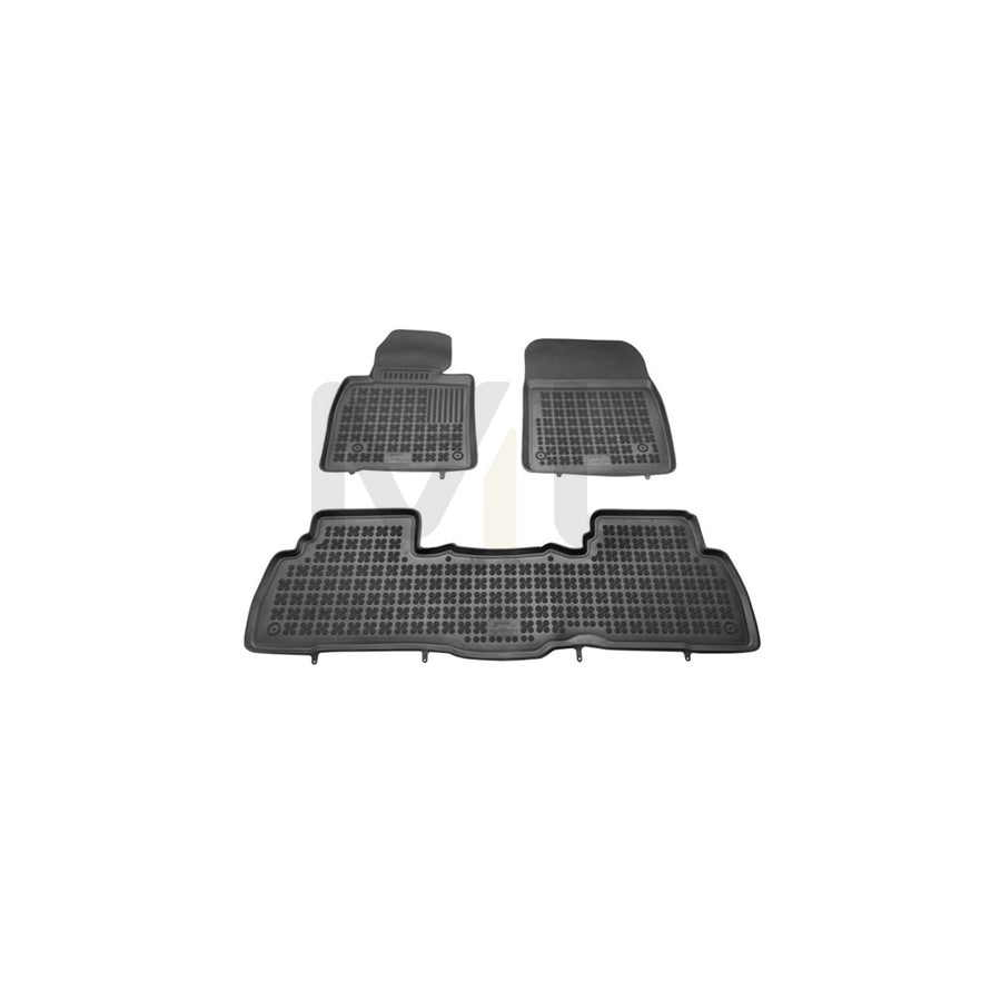 REZAW PLAST 201413 Floor mat set for TOYOTA Land Cruiser 200 (J200) Elastomer, Front and Rear, Black