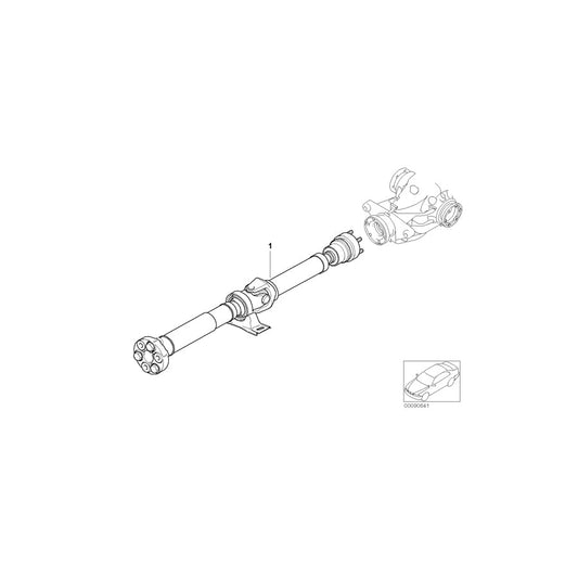 Genuine BMW 26107573577 E60 E61 Manual Drive Shaft Transmission L=1670mm (Inc. 520i, 525i & 530i) | ML Performance US Car Parts