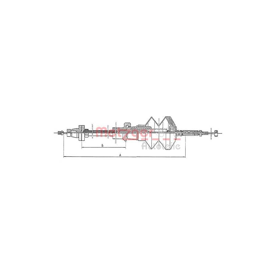 METZGER 1903.5 Throttle Cable for FIAT Panda I Hatchback (141)