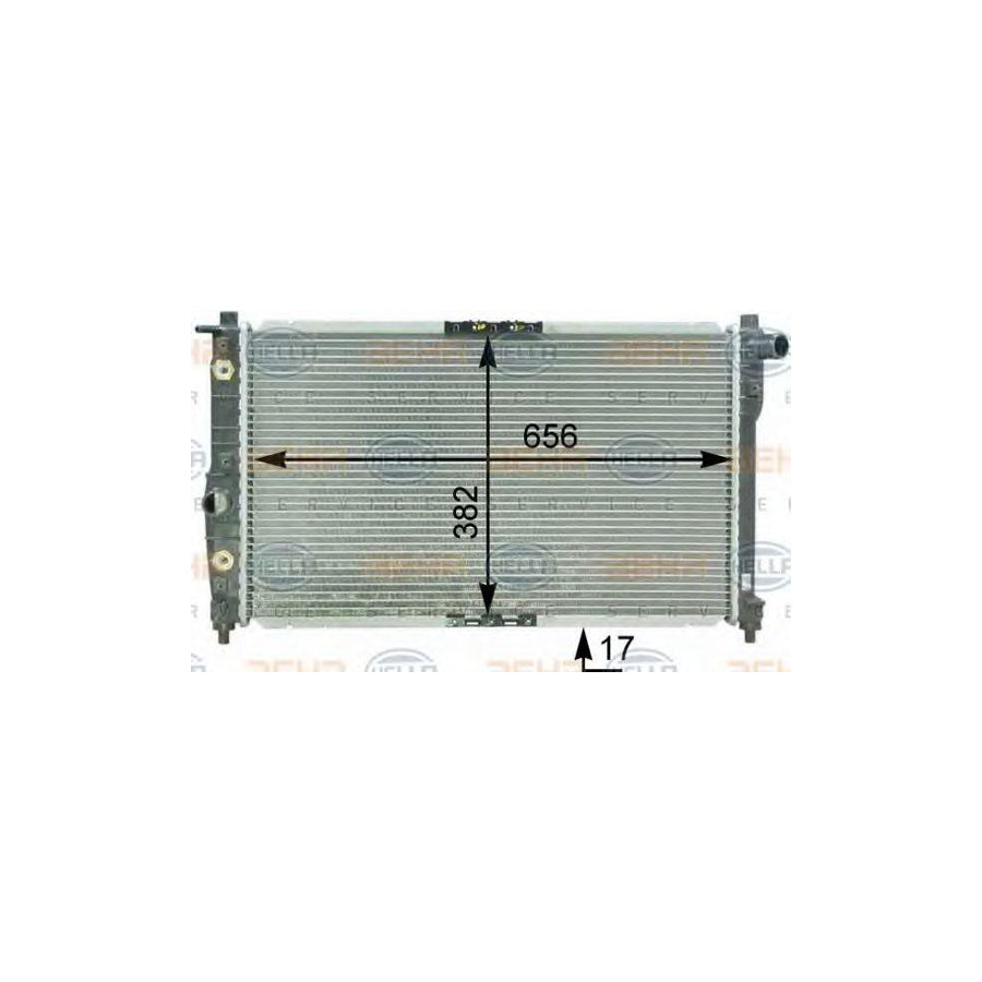 Hella 8MK 376 762-571 Engine Radiator