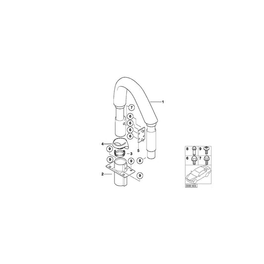 Genuine BMW 54618259478 E52 Covering Inner Right (Inc. ALPINA V8 & Z8) | ML Performance US Car Parts