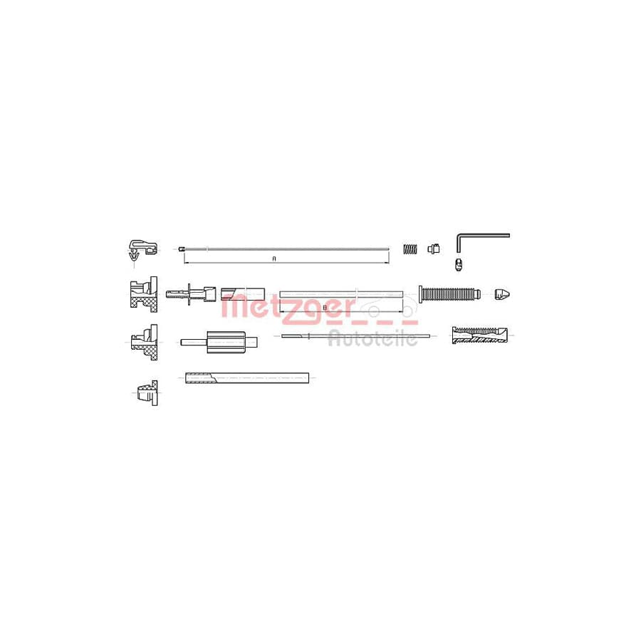METZGER 10.1179 Throttle Cable