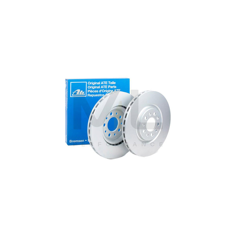 ATE 24.0128-0191.1 Brake Disc Vented, Coated, with bolts/screws  - 1 piece