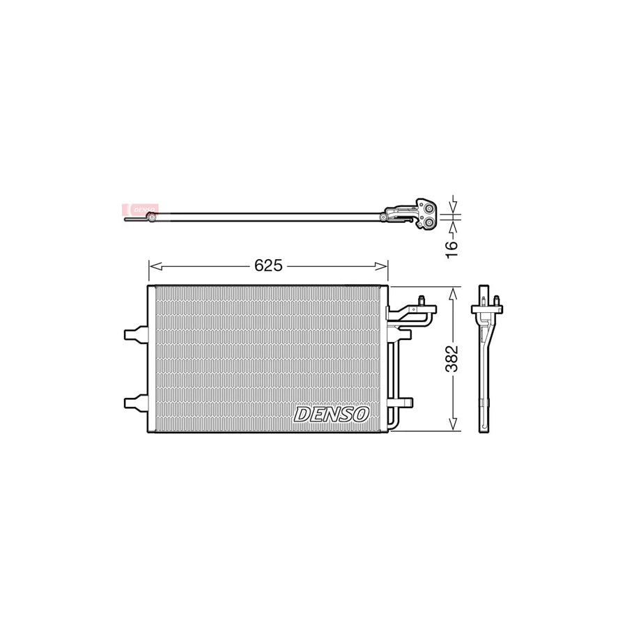 DENSO DCN33009 Air Conditioning Condenser
