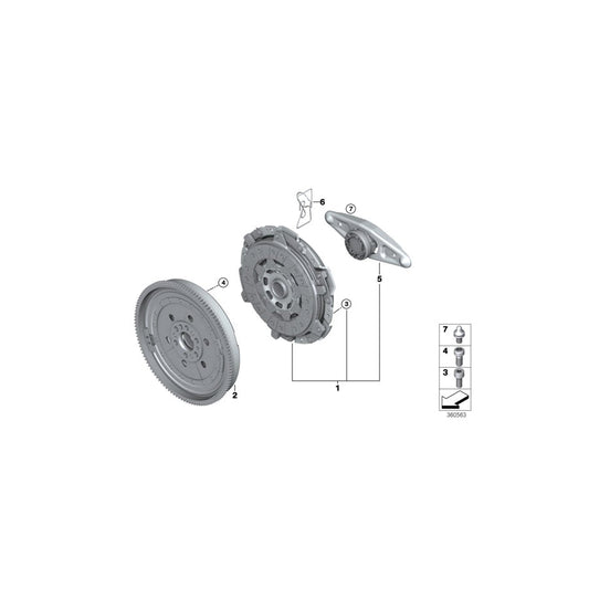 Genuine BMW 21518693134 G31 G30 G01 Spring Clip (Inc. 520d, Z4 20i & 318d) | ML Performance US Car Parts