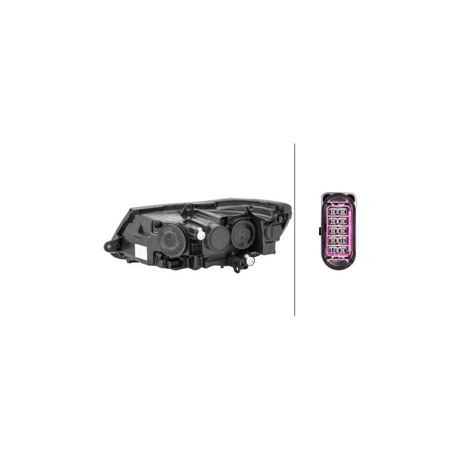 Hella 1EL 011 314-321 Headlight For Skoda Superb