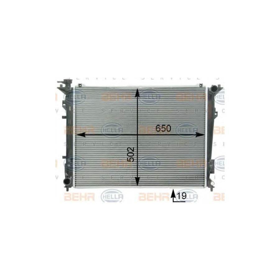 Hella 8MK 376 763-221 Engine Radiator