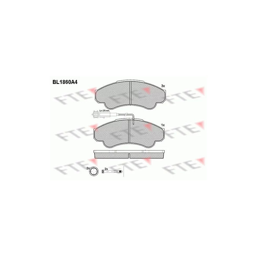 FTE 9010439 Brake Pad Set
