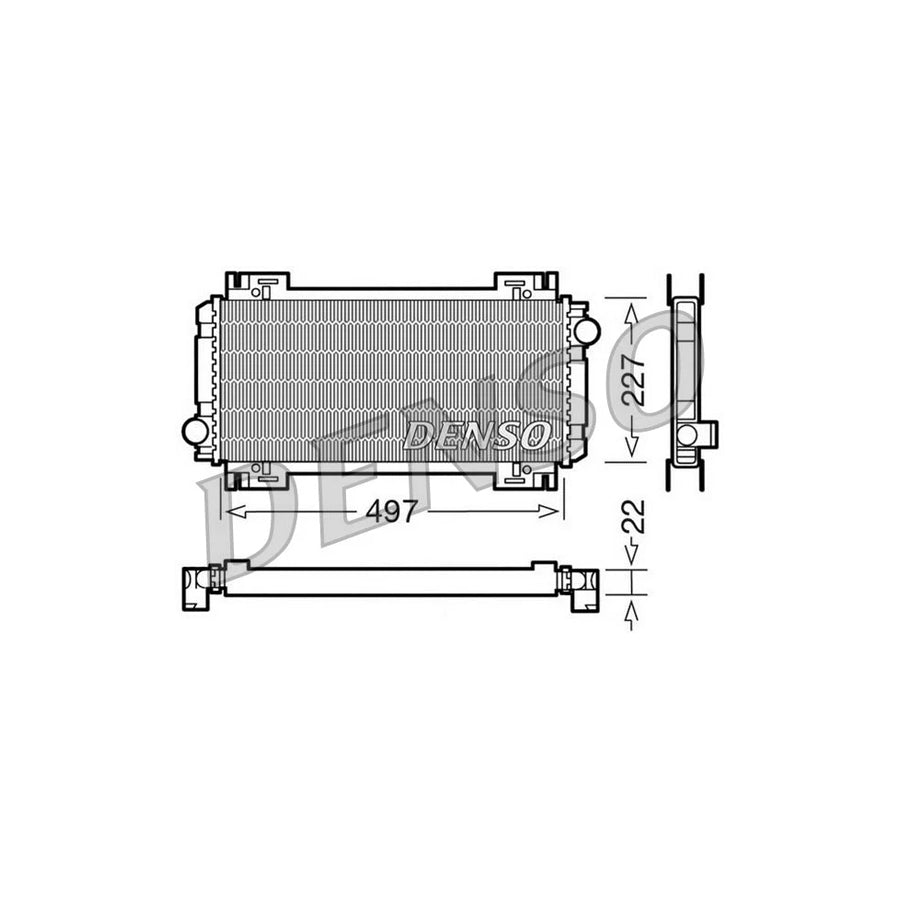 DENSO DRM10032 Engine Radiator for Ford Fiesta