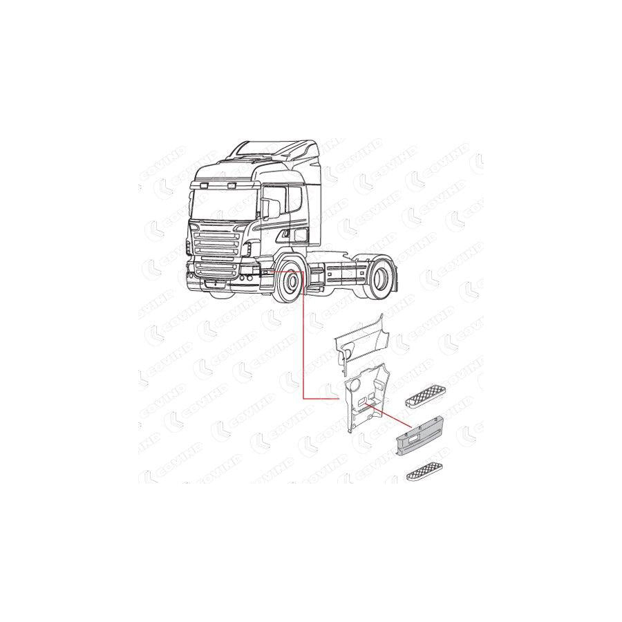 Covind Scr/239 Cover, Footboard