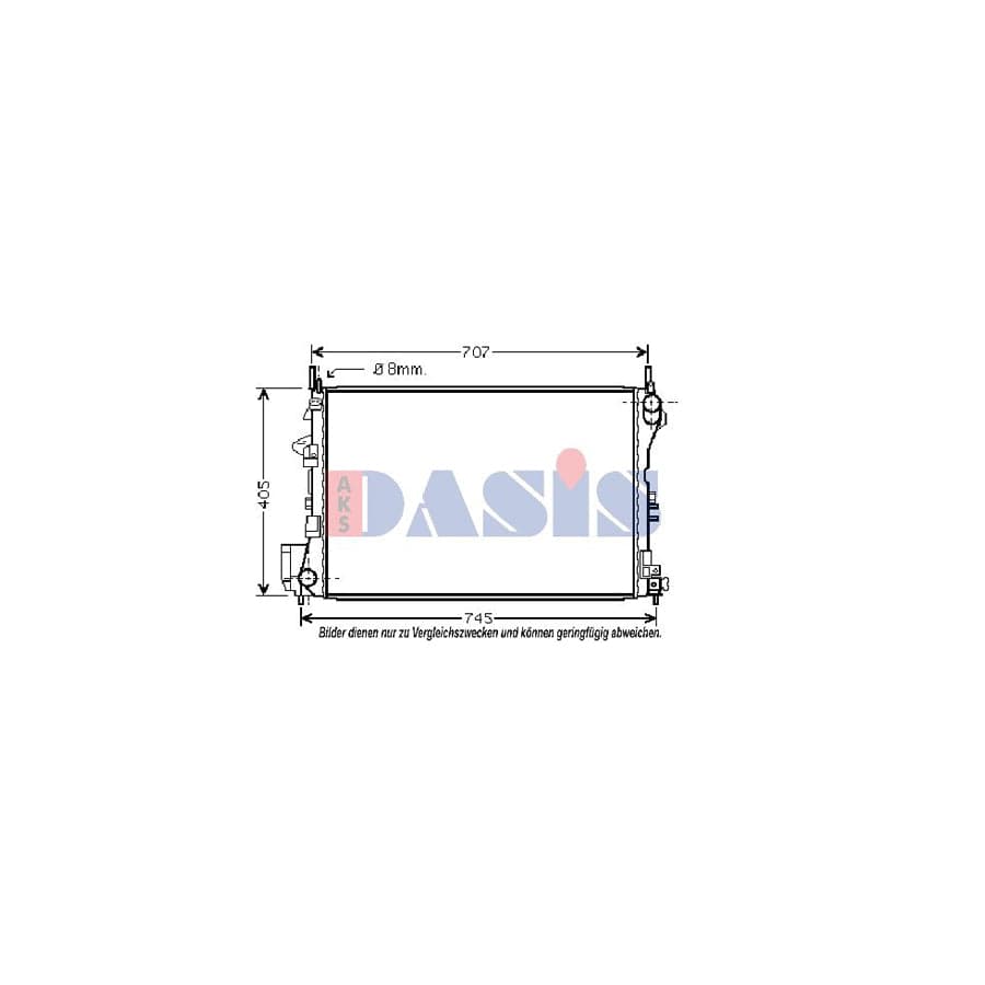 AKS Dasis 152013N Engine Radiator