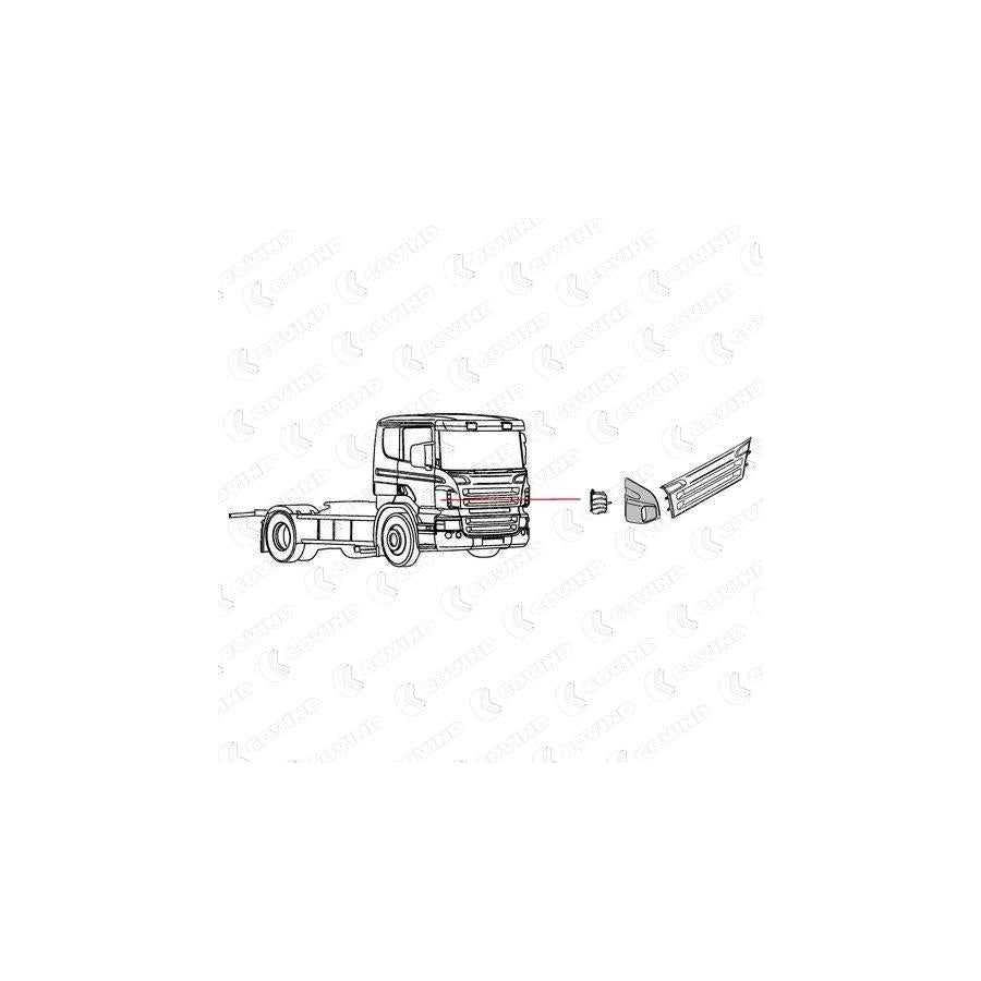 Covind Scp/160 Air Deflector, Driver Cab