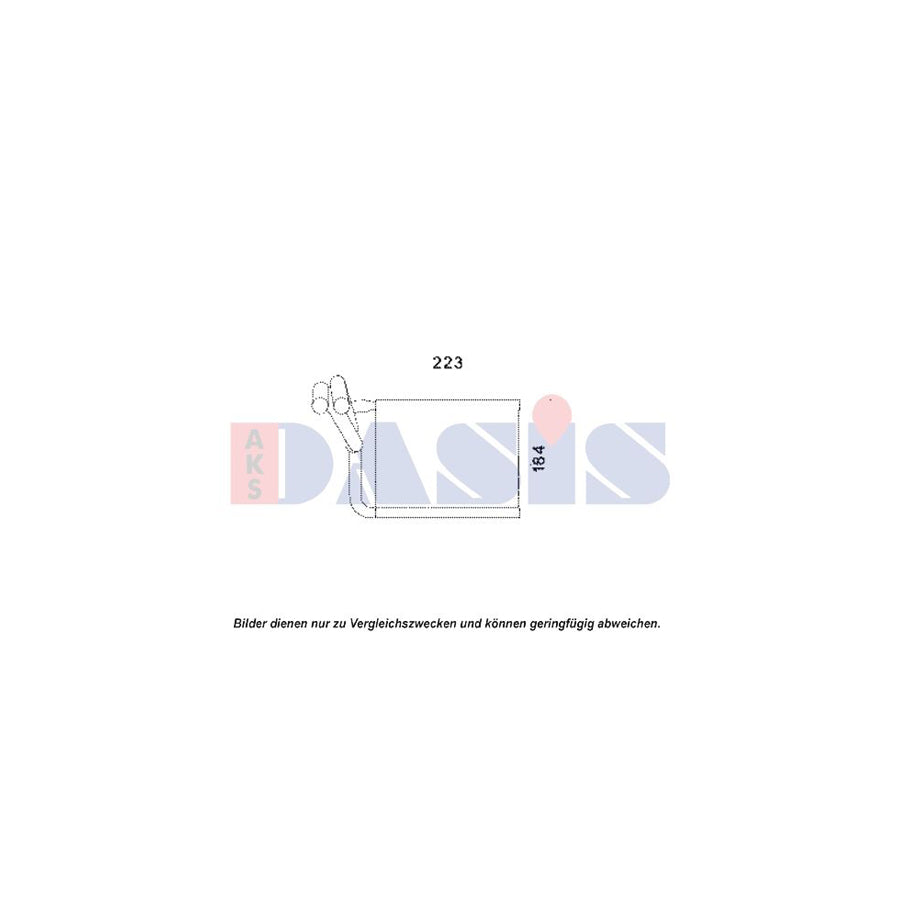 AKS Dasis 519016N Heater Matrix for KIA Rio