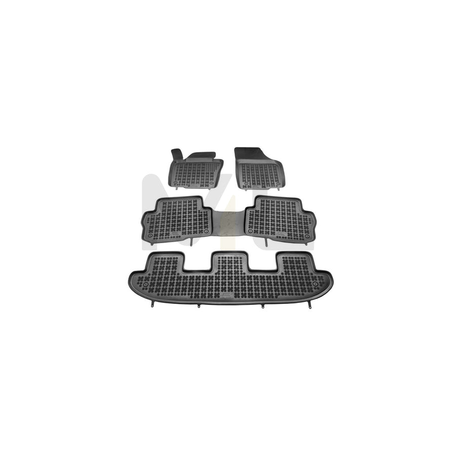 REZAW PLAST Tailored 200112 Floor mat set Elastomer, Front and Rear, Quantity: 4, Black