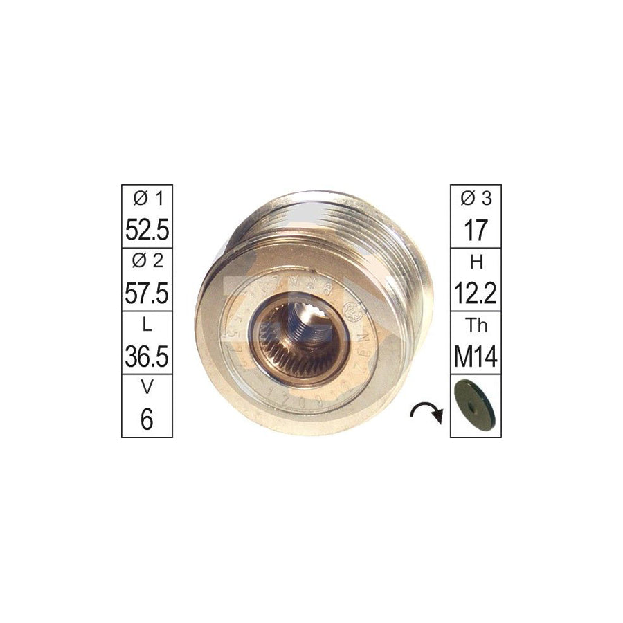 Era ZN5572 Alternator Freewheel Clutch
