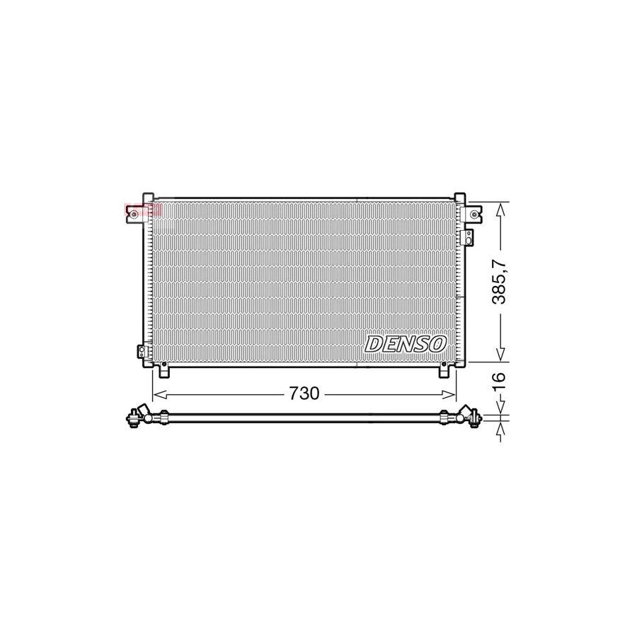 DENSO DCN46033 Air Conditioning Condenser for Nissan Patrol Gr V Off-Road (Y61)