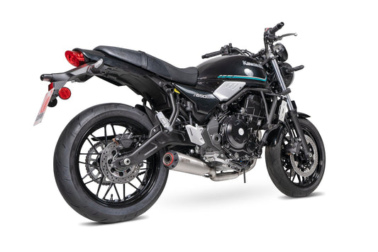 Scorpion PKA142SYSSEO Kawasaki Z650 RS Red Power Full System - Stainless Steel Sleeve | ML Performance US US